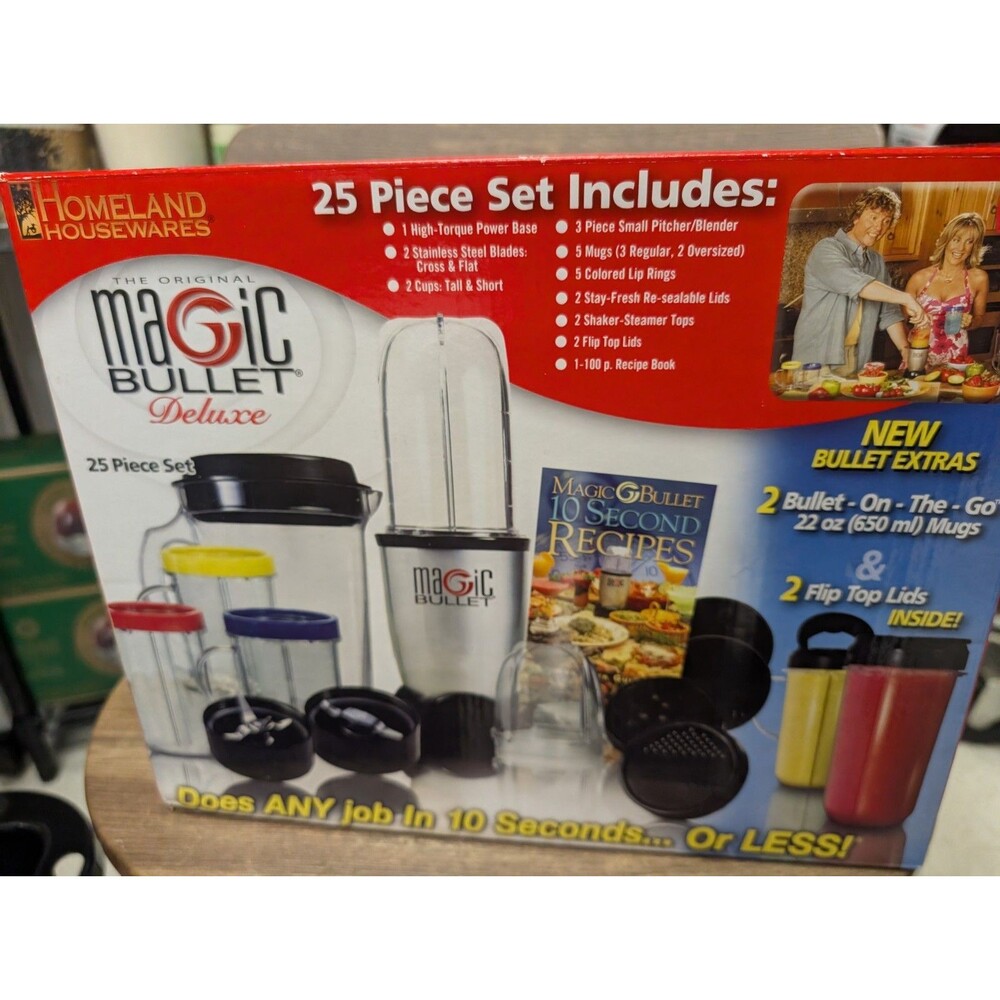 NEW MAGIC BULLET DELUXE 25 PIECE SET ORIGINAL! New In Box!!!!